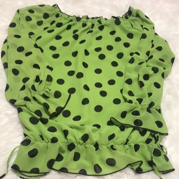 Mischa Polka Dot Top SZ Small - Picture 10 of 10